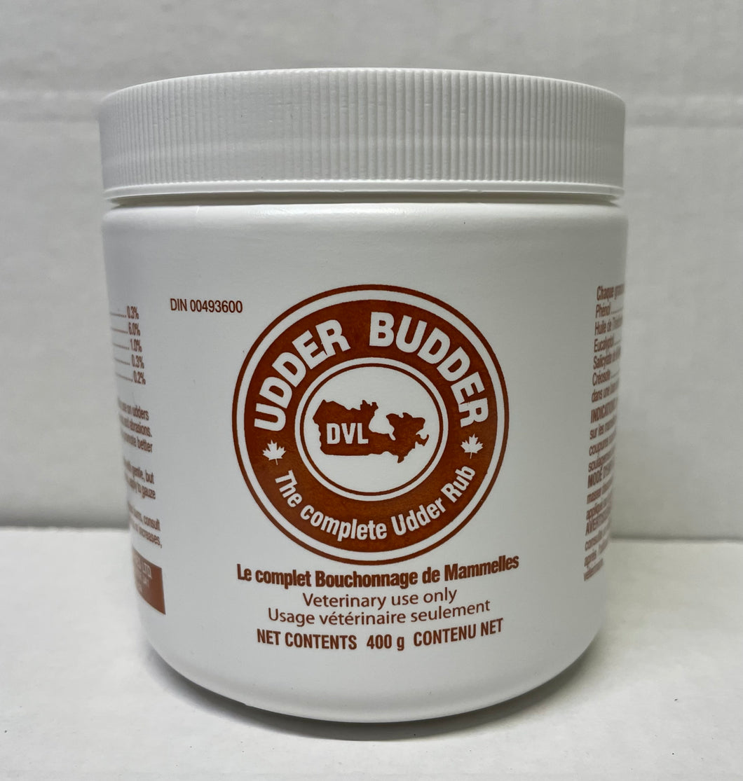 UDDER BUDDER treatment of chapped teats, surface cuts, and abrasions.