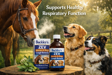 Buckley's ZEV Horses & Dogs Cough Remedy supports a horse's  & dogs respiratory system.