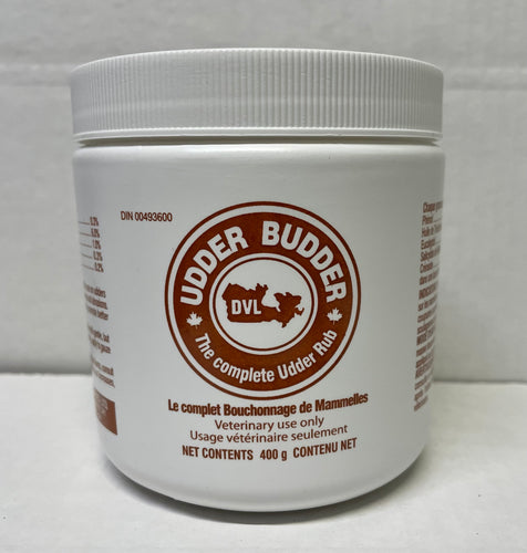 UDDER BUDDER treatment of chapped teats, surface cuts, and abrasions.