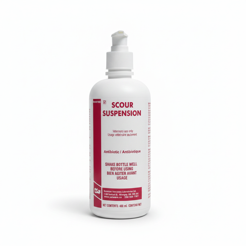 Scour Suspension 400 mL with Pump on a clean white background