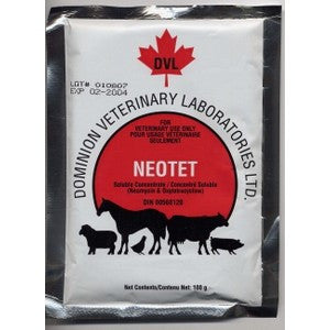NEOTET SOLUBLE 400G Cattle Supply treatment of bacterial enteritis.