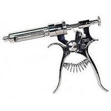 Henke 50 mL Revolver Syringe | Metal & Glass Veterinary Dosing Syringe