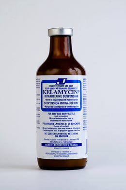 KELAMYCIN IU SUSP. 250ML Cattle Supply intrauterine infusion treatment of metritis.