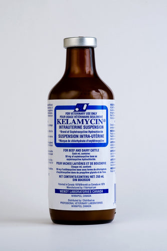 KELAMYCIN IU SUSP. 250ML Cattle Supply intrauterine infusion treatment of metritis.