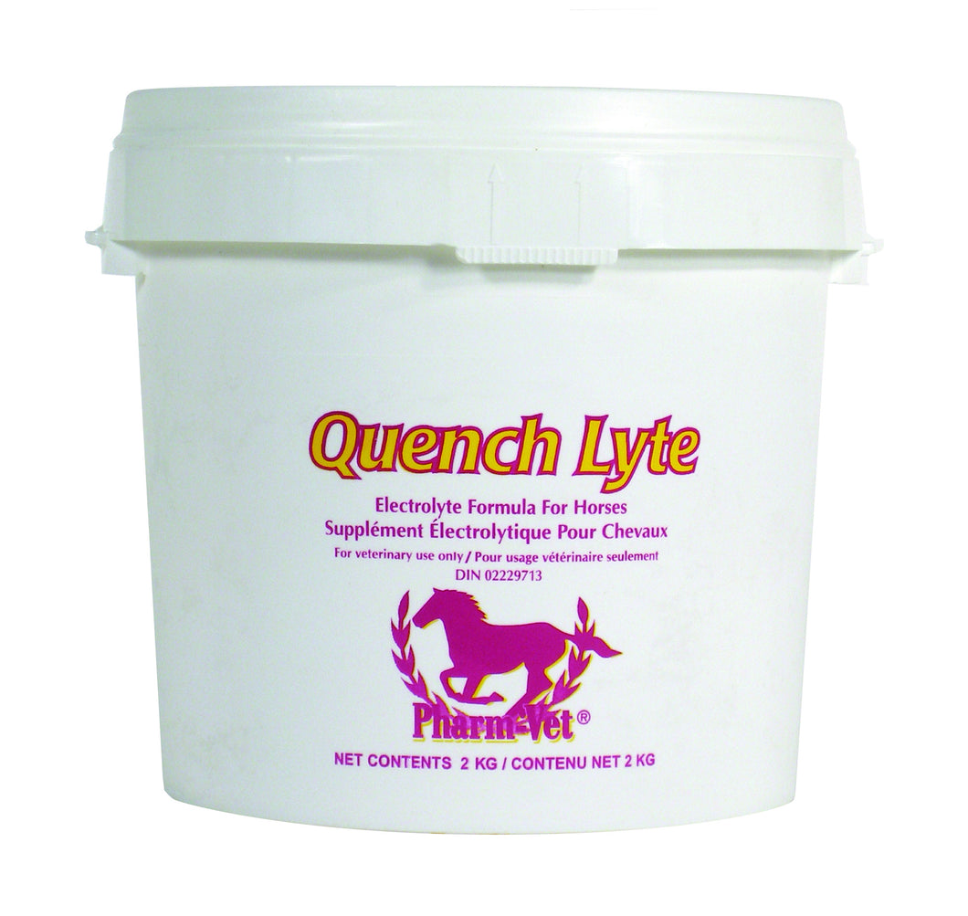 QUENCH LYTE Horse electrolyte powder. Prevent dehydration and electrolyte depletion.