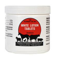 White Lotion Astringent Tablets 50s | Equine Skin Care for Scratches & Abrasions